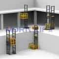 customizable factory outlet hydraulic electric cargo hoist lift goods elevator through floor lift for warehouse